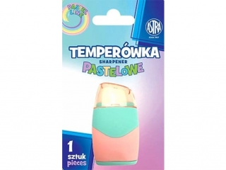 Temperwka i gumka pastelowa 2w1  ASTRA PASTEL LINE - 1 szt. blister [opakowanie=12szt]