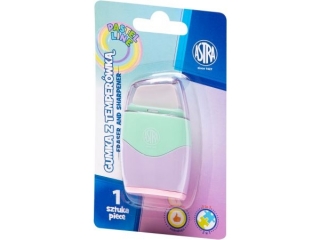 Temperwka i gumka pastelowa 2w1  ASTRA PASTEL LINE - 1 szt. blister [opakowanie=12szt]