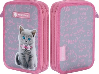 Pirnik podwjny bez wyposaenia ASTRABAG PINKY KITTY, AC2 [opakowanie=12szt]