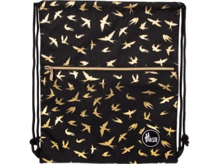 Plecak-worek HASH GOLDEN EFFECT GOLDEN BIRDS , AD2 [opakowanie=12szt]